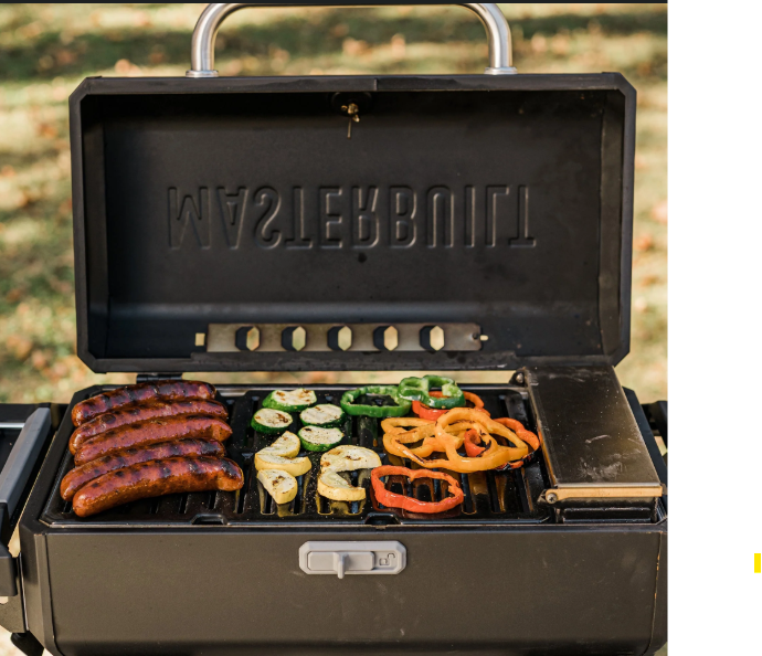 Parrilla y ahumador portátil de carbón con carro - Imagen 3