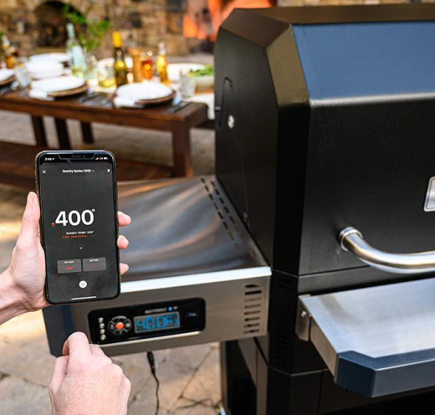 Barbacoa de carbón digital + ahumador Gravity Series 1050 - Imagen 5