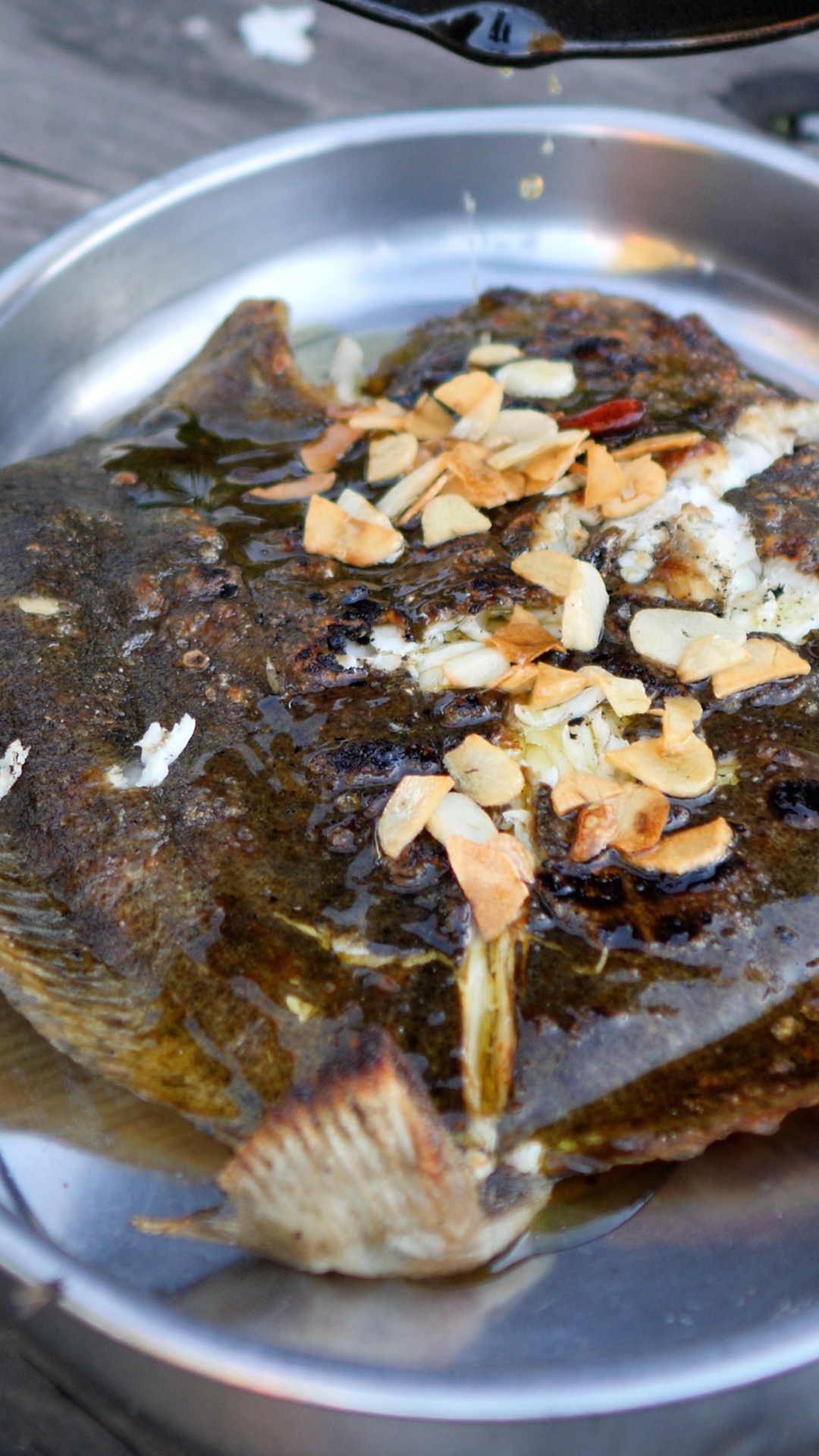 Rodaballo a la brasa