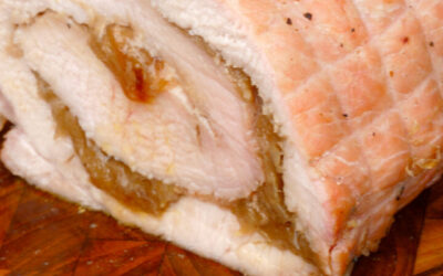 LOMO RELLENO DE CEBOLLA CARAMELIZADA Y FOIE