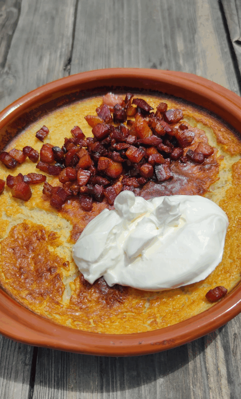 Pastel de patata cremoso